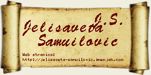 Jelisaveta Samuilović vizit kartica